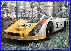 Rare Vintage Porsche 908/3 Biplace Course Langheck 1968 Poster #60 Sport Car