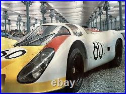 Rare Vintage Porsche 908/3 Biplace Course Langheck 1968 Poster #60 Sport Car