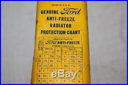 Rare Vintage c. 1913 Ford Car Anti-Freeze $1 Gallon Oil Metal Can Sign