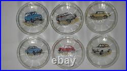 Rare Vtg 1950-70 Transportation Ad Cars Vehicles In Israel Memorabilia Glass
