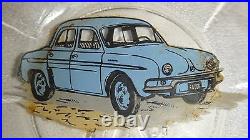 Rare Vtg 1950-70 Transportation Ad Cars Vehicles In Israel Memorabilia Glass