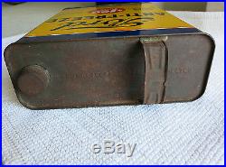 Rare Vtg Ford Car Anti-Freeze $1 Gallon Oil Metal Can Sign Great Condition