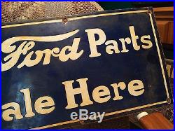 Scarce Vintage Antique Ford Motor Co. Porcelain Metal Non Tin Car Truck Sign