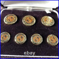 Set Of Rare Vintage Porsche Crest Blazer Buttons