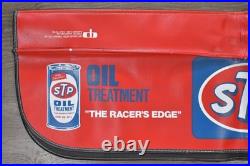 Set of 2 Vtg STP Auto Mechanic Fender Covers Oil Filters Advertising