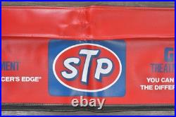 Set of 2 Vtg STP Auto Mechanic Fender Covers Oil Filters Advertising