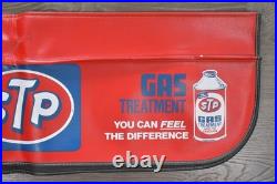 Set of 2 Vtg STP Auto Mechanic Fender Covers Oil Filters Advertising