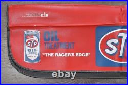Set of 2 Vtg STP Auto Mechanic Fender Covers Oil Filters Advertising