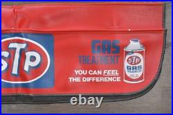 Set of 2 Vtg STP Auto Mechanic Fender Covers Oil Filters Advertising