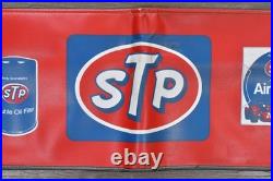 Set of 2 Vtg STP Auto Mechanic Fender Covers Oil Filters Advertising