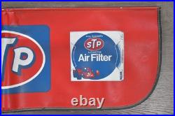 Set of 2 Vtg STP Auto Mechanic Fender Covers Oil Filters Advertising