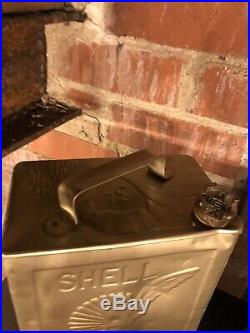 Shell Aviation 2 Gallon Petrol Fuel Can Vintage Collectable