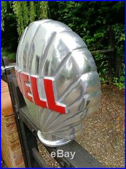 Shell Petrol Pump Globe Aluminium Shell full Globe Oil Petrol Vintage Garage oil