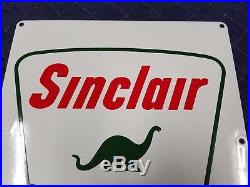 Sinclair Gasoline Porcelain Metal Sign Vintage decor oil car truck tractor pump