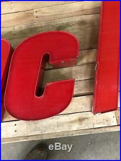 Sinclair lighted letters Gas Oil canopy Collectable vintage red car signs