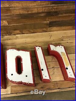 Sinclair lighted letters Gas Oil canopy Collectable vintage red car signs