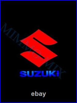 Suzuki Motorbike Dealer Dealership Offical Sign Vintage Motorcycle Car Light Up