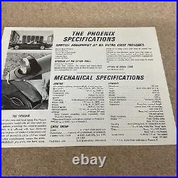 The Phoenix by John Fitch Vintage Automobile Advertising Brochure Signed 1966/67