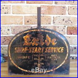 Veteran Vintage Car Exide Motor Oil Bottle Rack Petrol Station Garage Service Nr