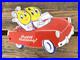 VINTAGE-10x7-ESSO-BOY-GIRL-Happy-Motoring-CAR-GASOLINE-PORCELAIN-GAS-SIGN-01-ybpm