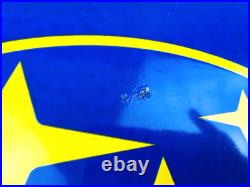 VINTAGE 12x12 SUBARU LOGO SUBIE SALES & SERVICE GAS STATION PORCELAIN OIL SIGN VINTAGE 12x12 SUBARU LOGO SUBIE SALES & SERVICE GAS STATION PORCELAIN OIL SIGN