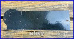 VINTAGE 12x4 GRAND CANYON AUTO LODGE CABINS PORCELAIN GAS PUMP STATION OIL SIGN