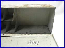 VINTAGE 1950'S-1960'S FORD FOMOCO PARTS DISPLAY METAL CABINET 24x9.5x6.75