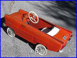 VINTAGE 1950s ROSCA GRANTURISMO ITALY PEDDLE CAR TOY LARGE 44 CLASSIC ORIGINAL
