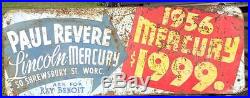 Vintage 1956 Mercury $1999. Sign. Paul Revere Lincoln Mercury