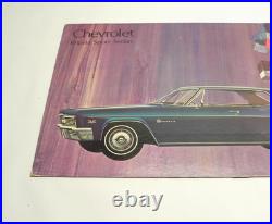 VINTAGE 1966 CHEVROLET IMPALA SPORT SEDAN DEALER SHOWROOM POSTER BOARD 32x18