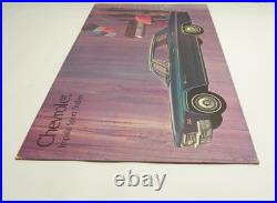 VINTAGE 1966 CHEVROLET IMPALA SPORT SEDAN DEALER SHOWROOM POSTER BOARD 32x18