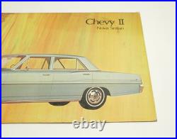 VINTAGE 1966 CHEVY 2 NOVA SEDAN DEALER SHOWROOM POSTER BOARD 32x18 PRE-OWNED