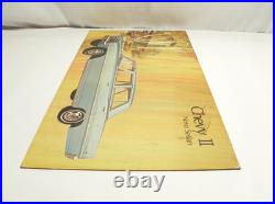 VINTAGE 1966 CHEVY 2 NOVA SEDAN DEALER SHOWROOM POSTER BOARD 32x18 PRE-OWNED