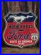 VINTAGE-1967-FORD-MOTOR-COMPANY-MOTHER-ROAD-PORCELAIN-ROUTE-66-SIGN-12x11-01-ykqd