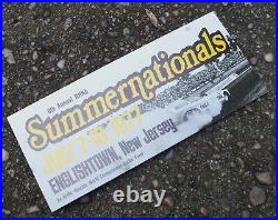 VINTAGE 1977 Raceway Park Englishtown NJ NHRA SUMMERNATIONALS Event Flyer Poster