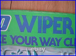 VINTAGE ANCO LAUREL AND HARDY AUTO Wiper Blades DIECUT ADVERTISING Sign