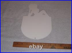 VINTAGE AUTO LITE SPARK PLUGS With WOMAN IN HAT! 13 METAL GASOLINE & OIL SIGN