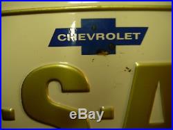 Vintage Chevrolet Usa-1 See America First Dealer Steel License Plate
