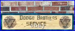 VINTAGE DODGE BROTHERS SERVICE Automotive Wooden Garage Sign 37.5in Wall Display VINTAGE DODGE BROTHERS SERVICE Automotive Wooden Garage Sign 37.5in Wall Display