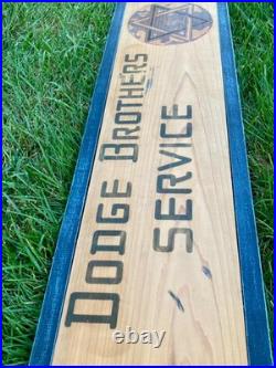 VINTAGE DODGE BROTHERS SERVICE Automotive Wooden Garage Sign 37.5in Wall Display