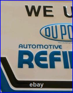 VINTAGE DuPont Automotive Refinish Products Aluminum Sign (18x12) 1983 Auto
