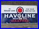 VINTAGE-HAVOLINE-MOTOR-OIL-PORCELAIN-SIGN-WAXFREE-CAR-GAS-AUTO-APX-21x11-01-qs