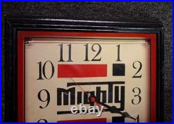 VINTAGE MIGHTY AUTO Parts Clock Glass Face Not Working Ez Fix Gas Mobil Sign