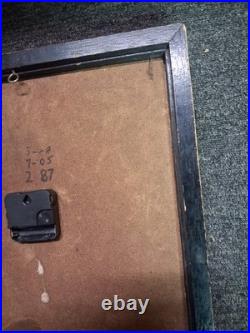 VINTAGE MIGHTY AUTO Parts Clock Glass Face Not Working Ez Fix Gas Mobil Sign