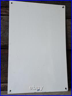 VINTAGE MODERN CRANKCASE CLEANING SERVICE PORCELAIN SIGN CAR GAS AUTO 18x12