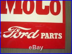 VINTAGE ORIGINAL 1950's FOMOCO GENUINE FORD PARTS DOUBLE-SIDED METAL SIGN PA8002