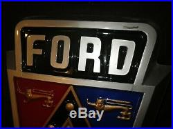 VINTAGE ORIGINAL Circa 1950's early 1960's Ford Dealer Showroom Sign