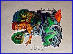 VINTAGE RATFINK DRIVES CAR With WOMAN MONSTER 12 METAL GASOLINE OIL RAT FINK SIGN
