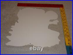 VINTAGE RATFINK DRIVES CAR With WOMAN MONSTER 12 METAL GASOLINE OIL RAT FINK SIGN