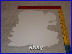 VINTAGE RATFINK DRIVES CAR With WOMAN MONSTER 12 METAL GASOLINE OIL RAT FINK SIGN